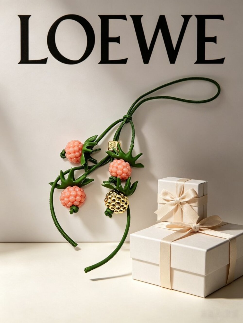 Loewe Raspberry Bag Charm - Picture 7 of 8